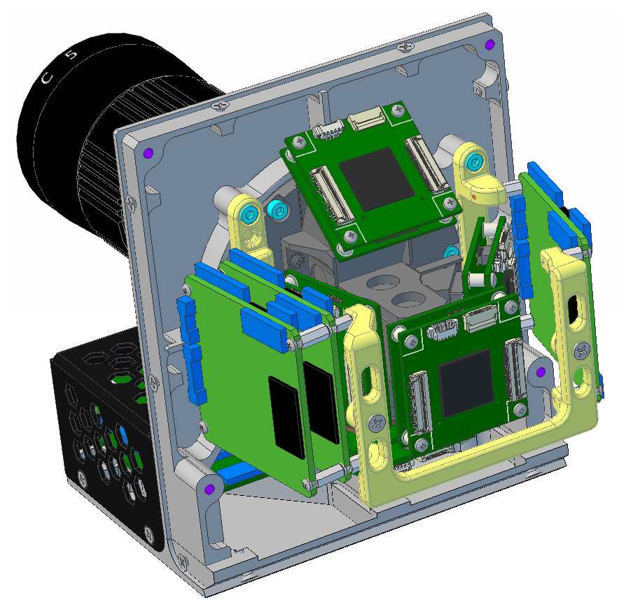 CAD design of multispectral UAV camera