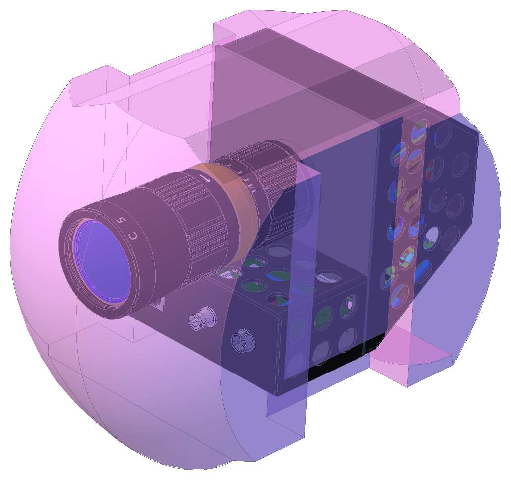 Camera design within gimbal volume