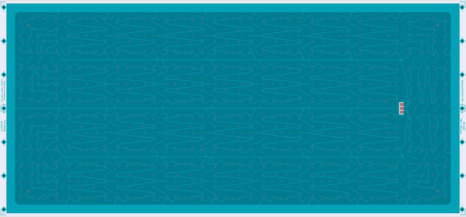 Conductive backsheet for MWT solar panels