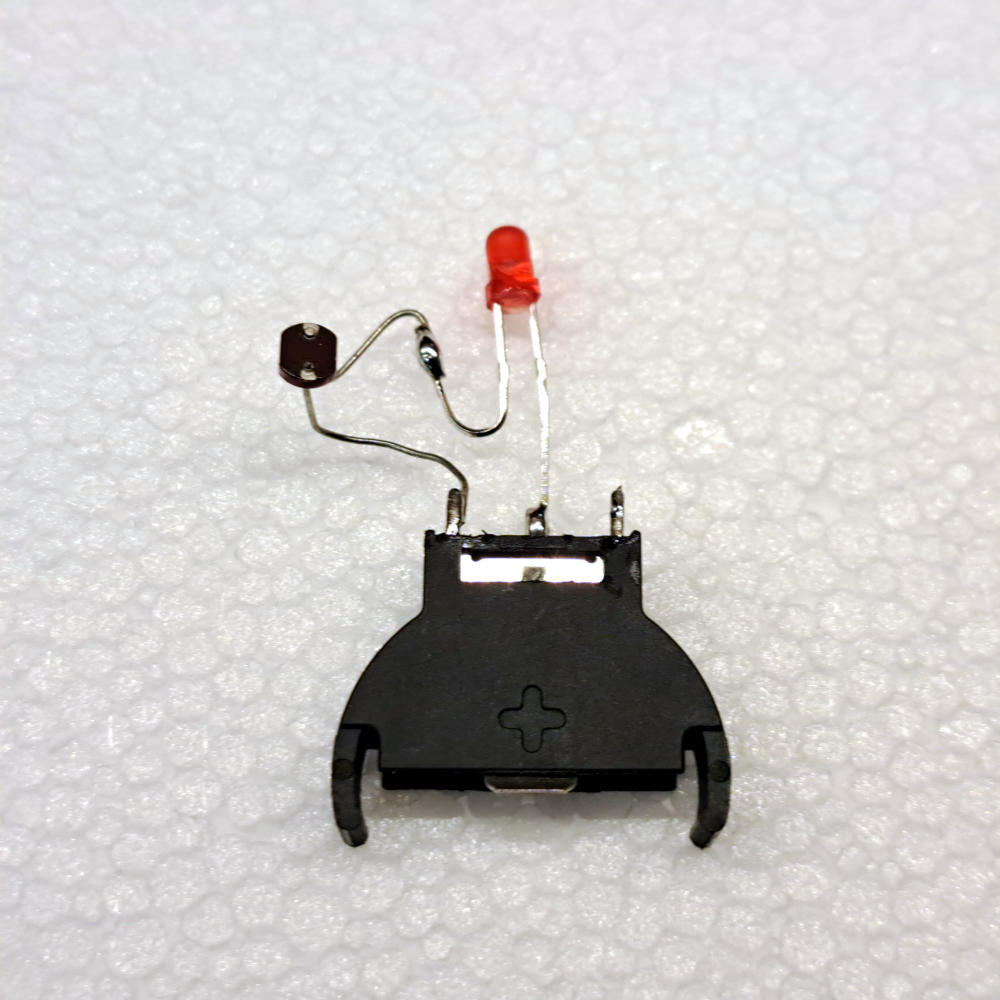 Electronic circuit to demonstrate the effect of a light-dependent resistor