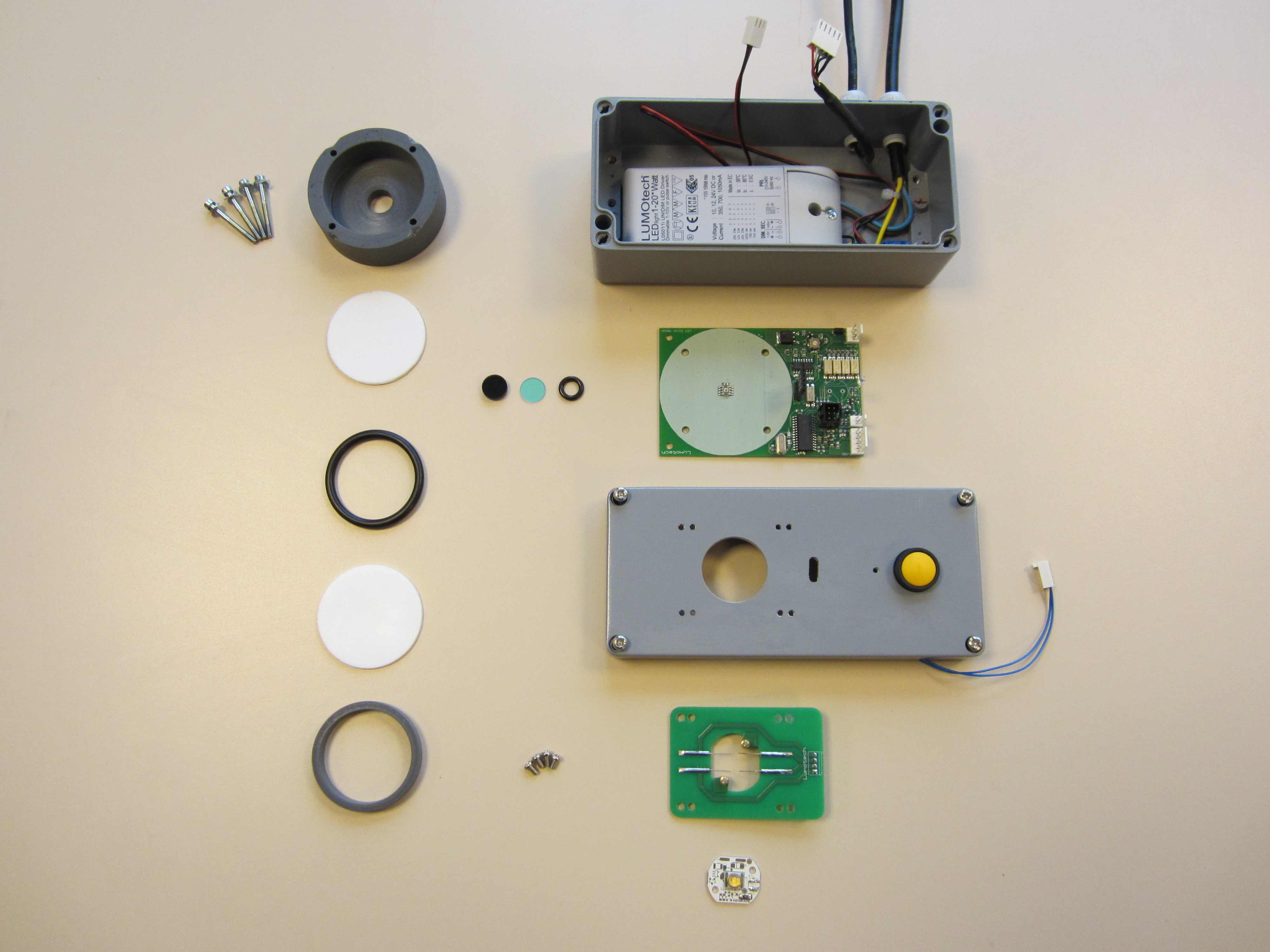 LED color meter parts