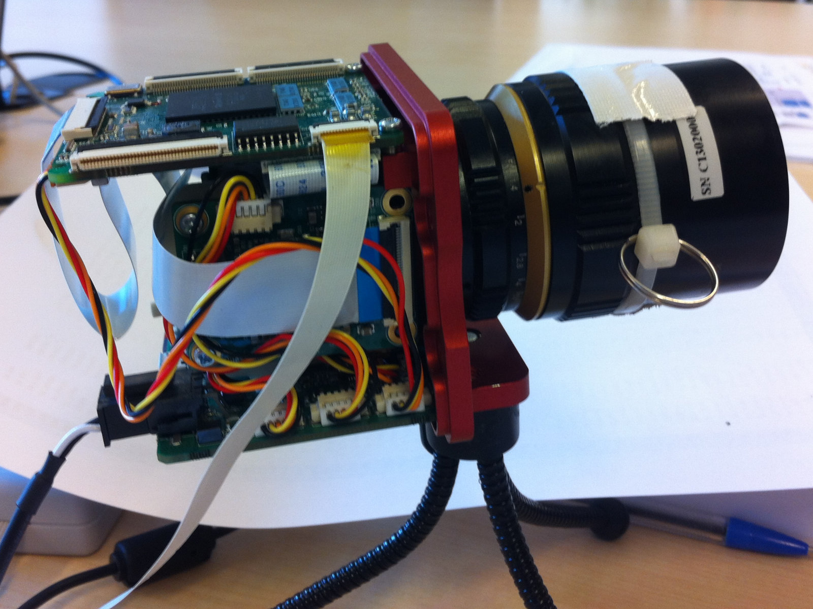 Assembly of small multispectral UAV camera