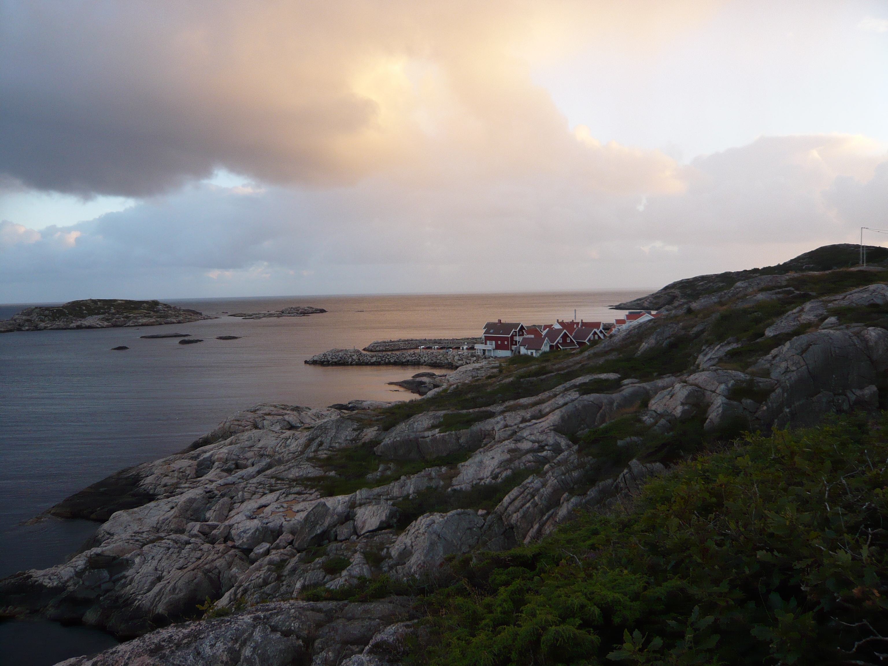 Sunset at the south coast of Norway