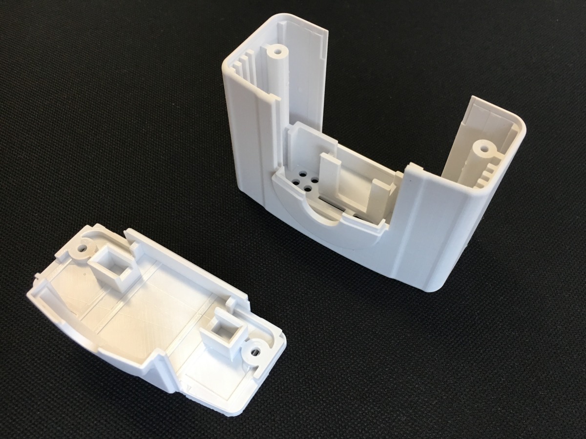 Prototype 3D-printed parts of low-cost UAV crop camera